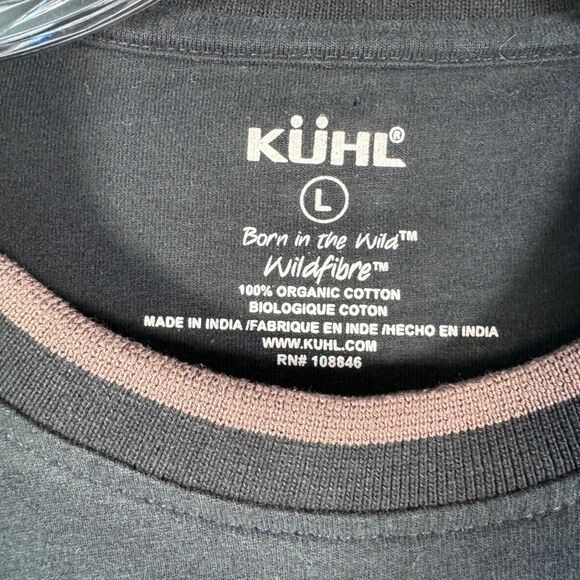 Kuhl Shirt Mens L Blue Long Sleeve Crew Neck Organic Cotton Kommando Wildfibre - Picture 3 of 12